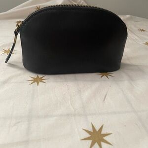 Madewell Black Leather Makeup/ Toiletry Bag